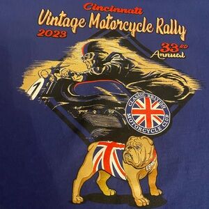 Vintage motorcycle rally T-shirt